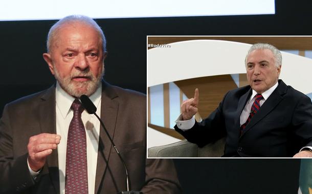 Lula e Temer no programa Roda Viva