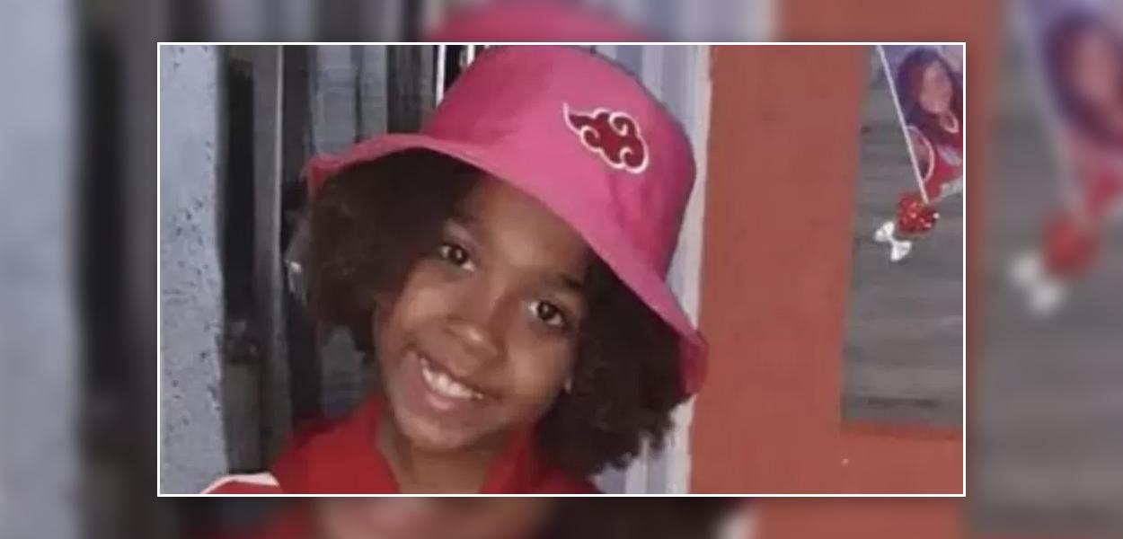 Rafaelly da Rocha Vieira, 10 anos, foi morta enquanto brincava na rua com outras crianças (Foto: Arquivo Pessoal) Rafaelly da Rocha Vieira, 10 anos, foi morta enquanto brincava na rua com outras crianças