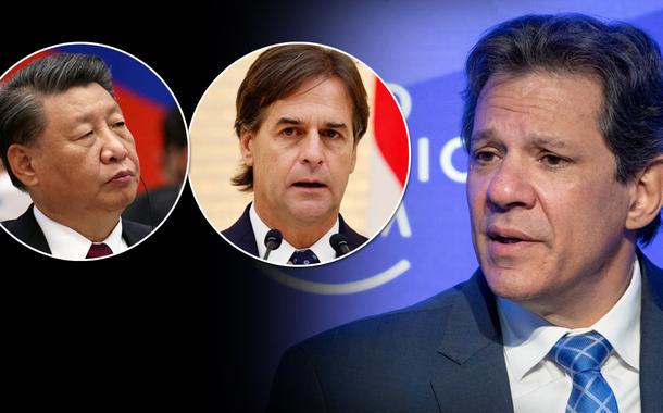 Xi Jinping, Luis Lacalle Pou e Fernando Haddad