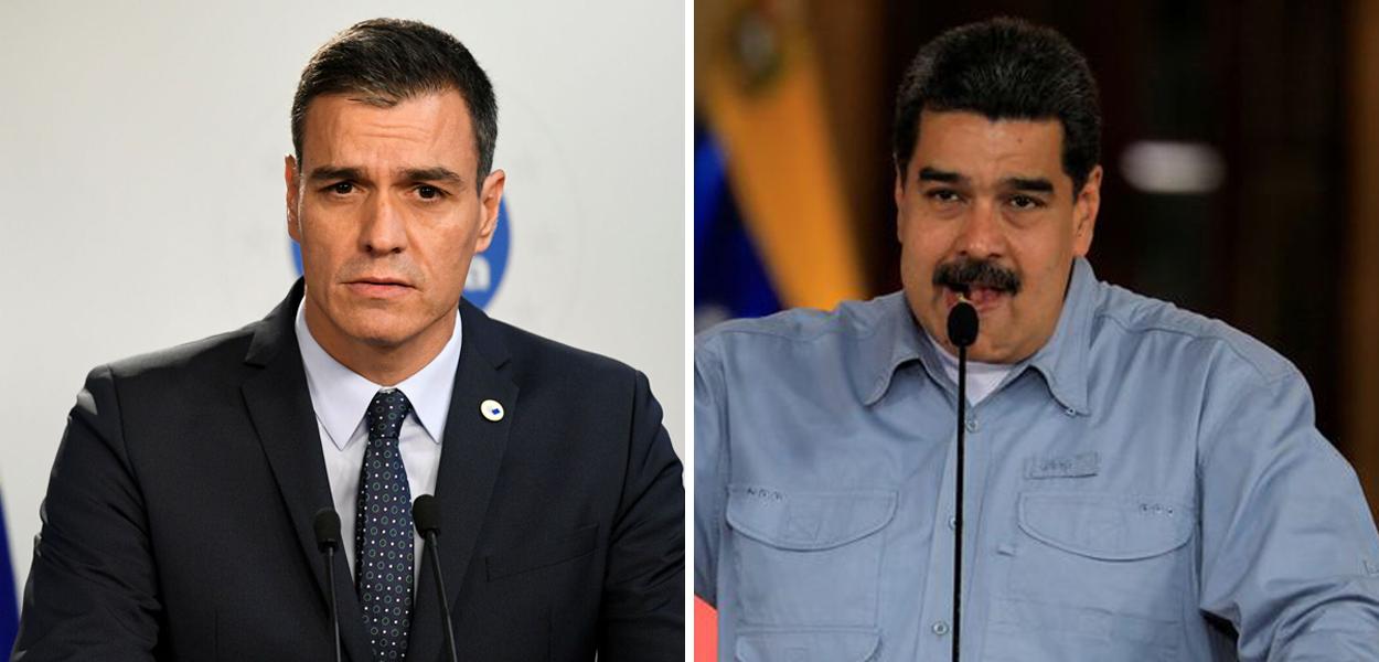 Pedro Sánchez e Nicolás Maduro