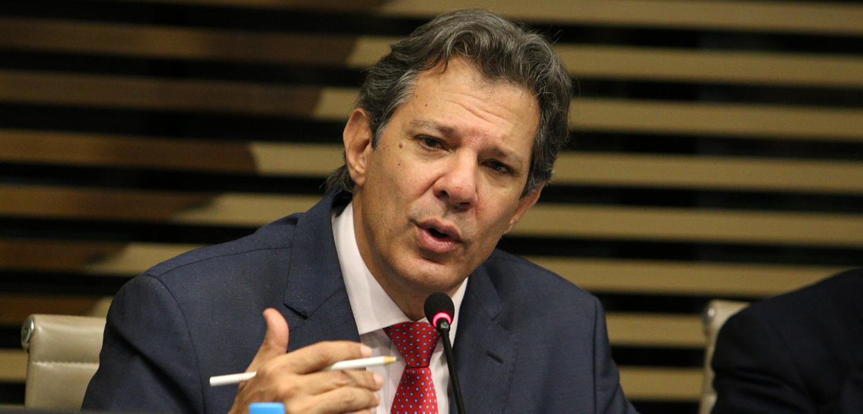 O ministro da Fazenda, Fernando Haddad