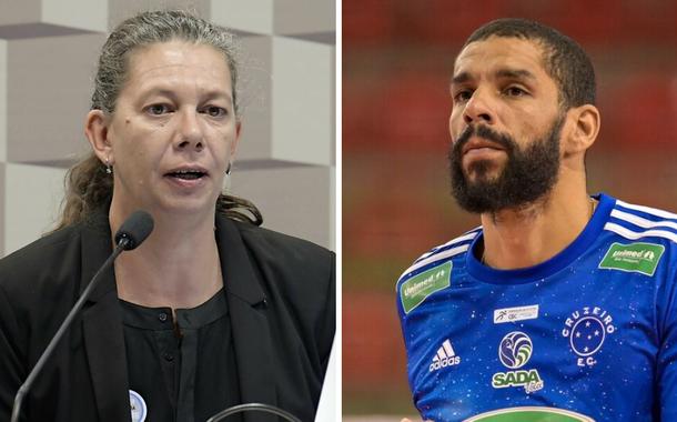 Ana Moser e o jogador de vôlei Wallace