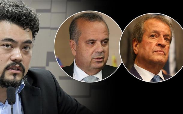 Da esq.: para a dir: Leonardo Sakamoto, Rogério Marinho e Valdemar Costa Neto