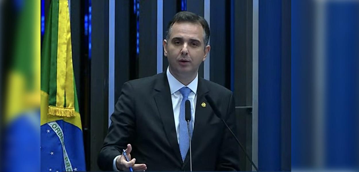 Pacheco discursa a colegas do Senado antes de votação para presidente da Casa Alta