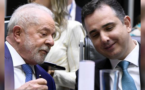 Luiz Inácio Lula da Silva (à esq.) e Rodrigo Pacheco