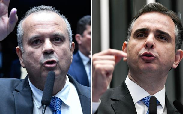 Rogério Marinho (à esq.) e Rodrigo Pacheco