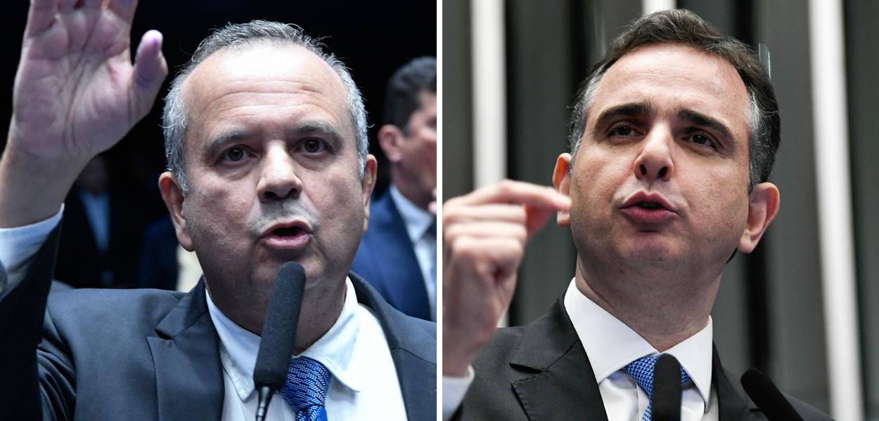 Rogério Marinho (à esq.) e Rodrigo Pacheco