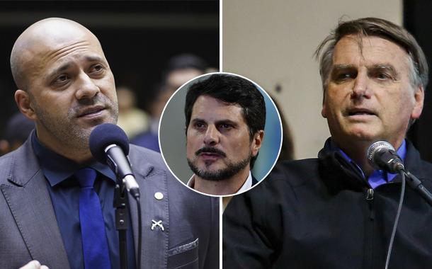 Daniel Silveira, Marcos do Val e Jair Bolsonaro