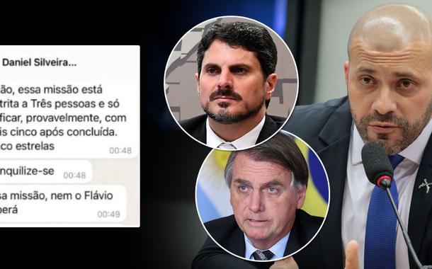 Marcos do Val, Jair Bolsonaro e Daniel Silveira