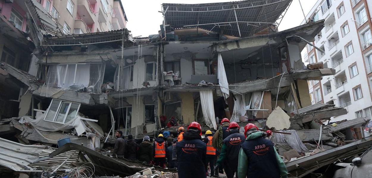 Destroços na Turquia