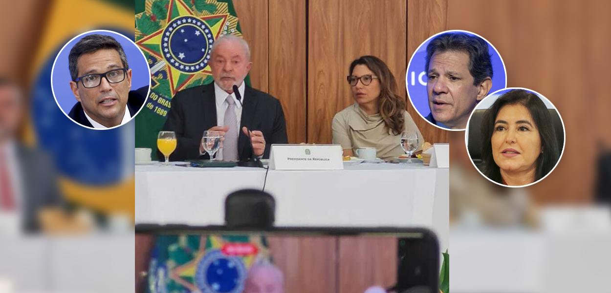 Roberto Campos Neto, Lula, Janja, Fernando Haddad e Simone Tebet