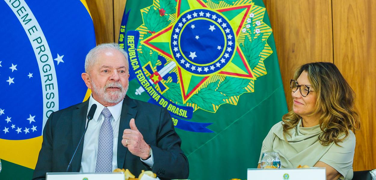 Luiz Inácio Lula da Silva e Rosângela da Silva, conhecida como Janja