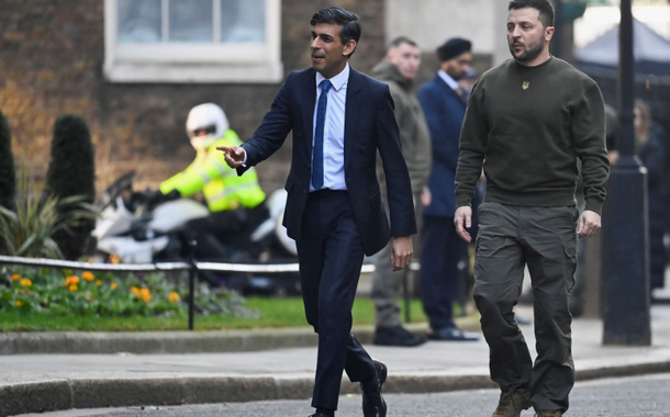 Rishi Sunak e Volodymyr Zelensky