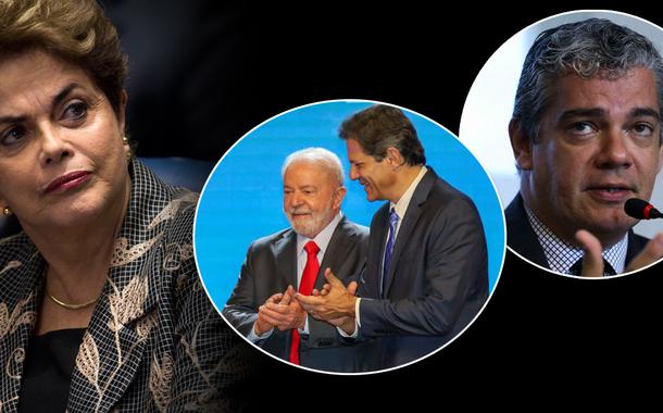 Da esq. para a dir.: Dilma Rousseff, Luiz Inácio Lula da Silva (gravata vermelha), Fernando Haddad e Marcos Troyjo, atual presidente do Novo Banco de Desenvolvimento (NBD), dos Brics