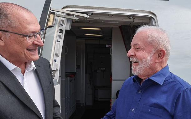 Vice-presidente Geraldo Alckmin e o presidente Lula