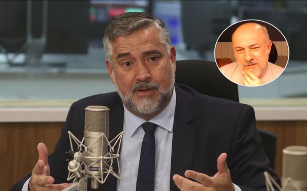 O ministro da Secretaria de Comunicação Social, Paulo Pimenta, e João Feres