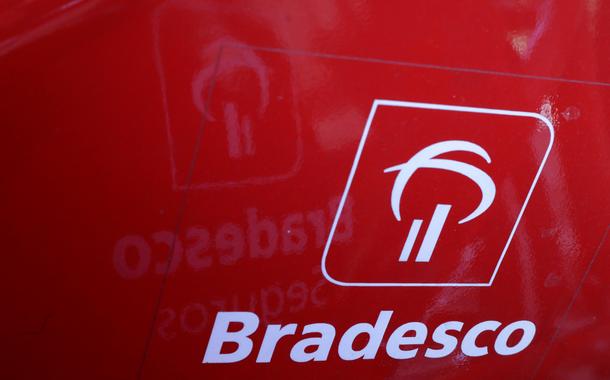 Logo do Bradesco em bicicleta para aluguel, em São Paulo