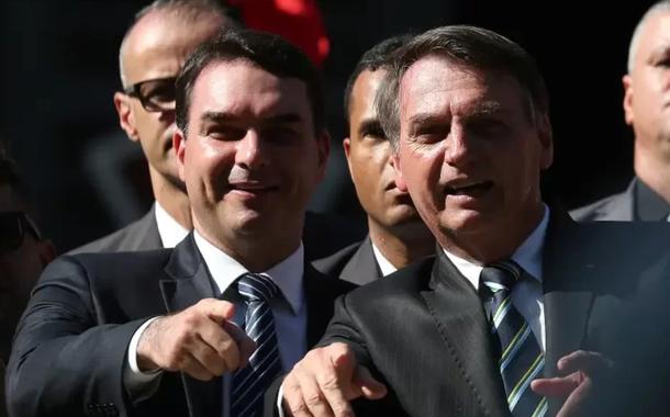 Flávio e Jair Bolsonaro