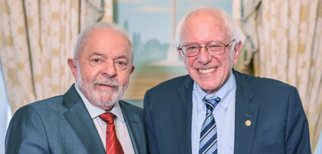 Lula e Bernie Sanders