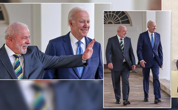 Presidentes Luiz Inácio Lula da Silva e Joe Biden na Casa Branca - 10.02.2023