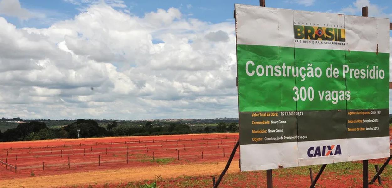 Obra de construção de presídio em Novo Gama (GO)