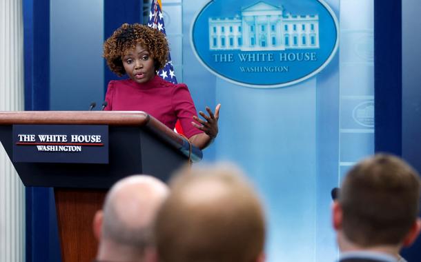 Secretária de imprensa da Casa Branca, Karine Jean-Pierre06/02/2023