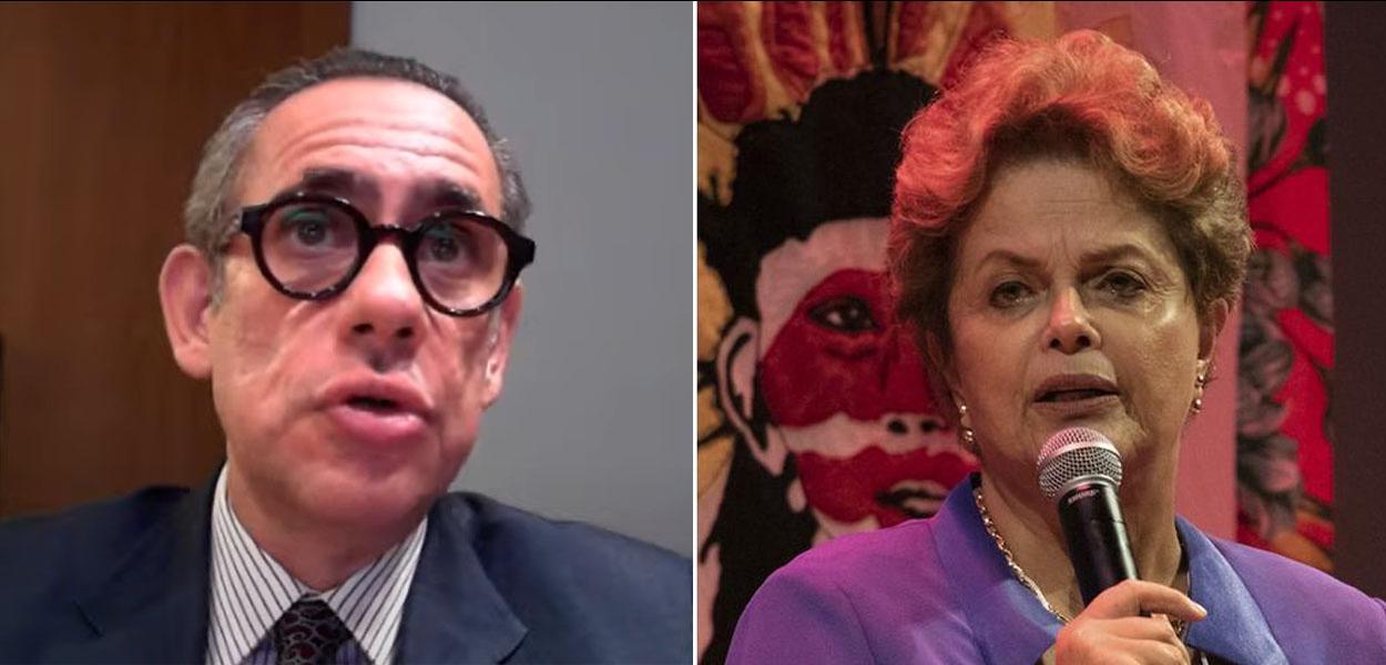 Walfrido Warde e Dilma Rousseff