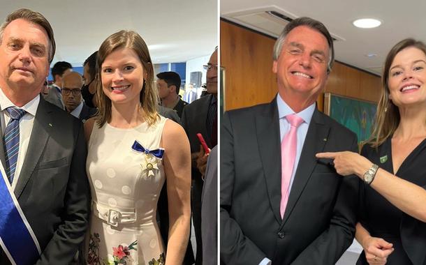 Martha Seillier com Jair Bolsonaro