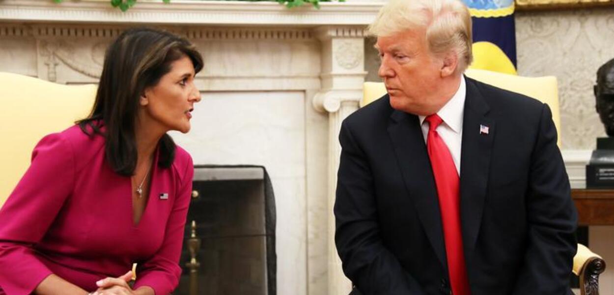 Nikki Haley e Donald Trump