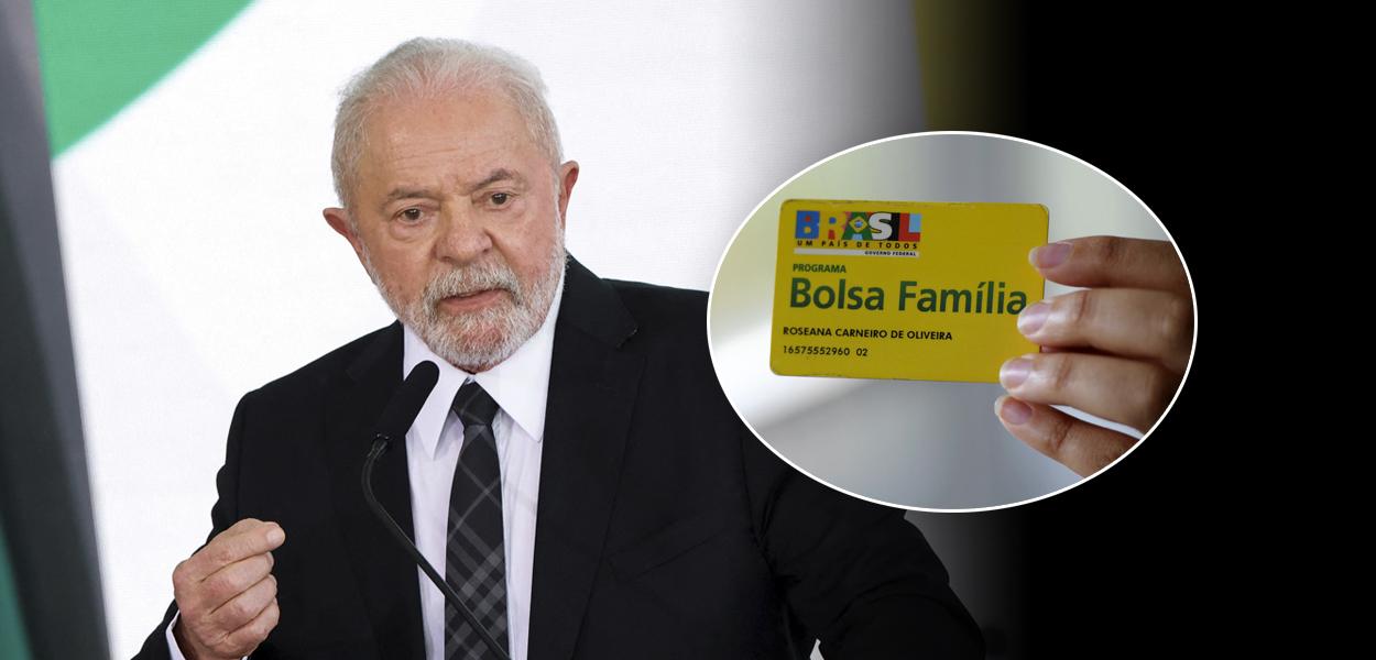 Lula e cartão do Bolsa Família