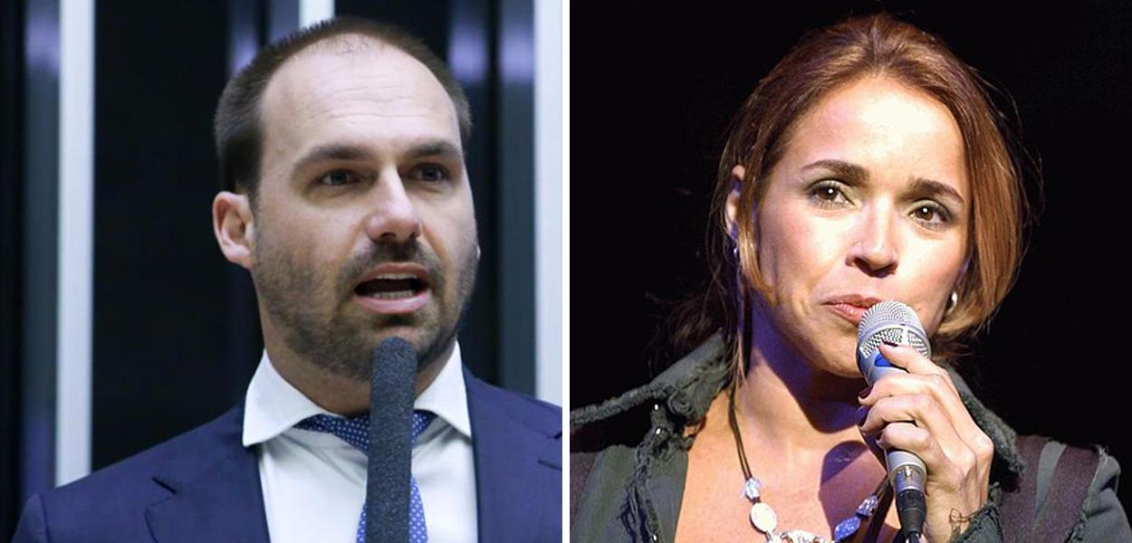 Eduardo Bolsonaro e Michelle Bolsonaro