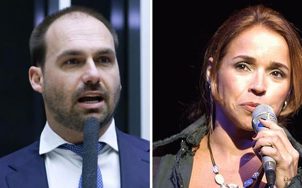 Eduardo Bolsonaro e Michelle Bolsonaro