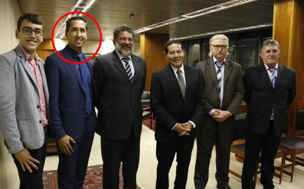 Abner Costantino da Silva, Milton Costantino da Silva, Edson Mezomo, vice-presidente Hamilton Morão, Juca Kava e Milton Alfredo da Luz