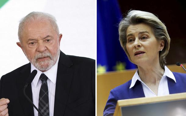 Lula e Ursula von der Leyen