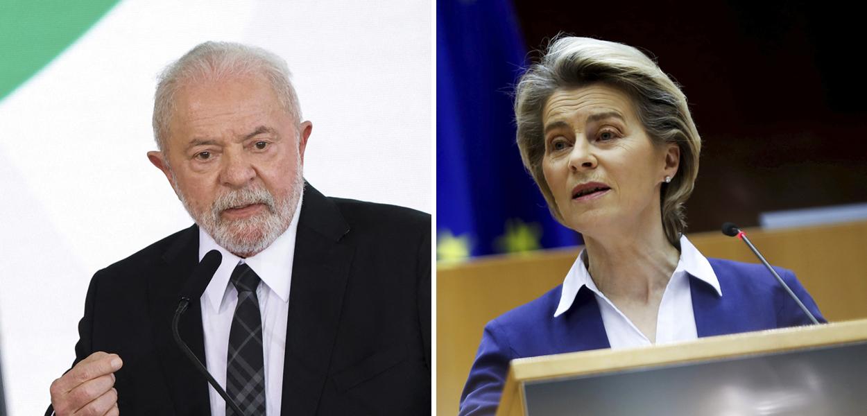 Lula e Ursula von der Leyen