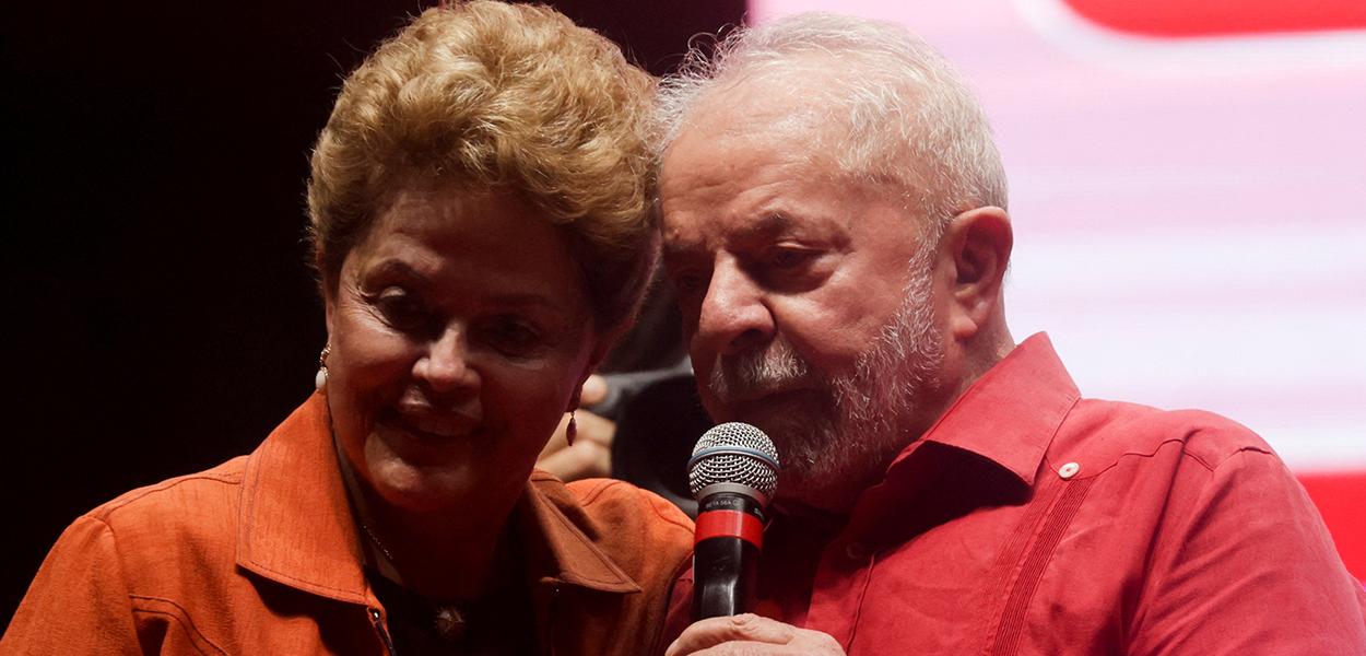 Presidente Lula e ex-presidente Dilma