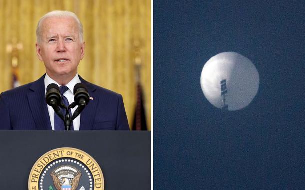 Biden e suposto 'balão espião' chinês
