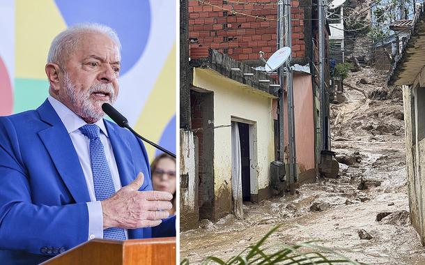 Lula e chuvas no litoral norte de São Paulo