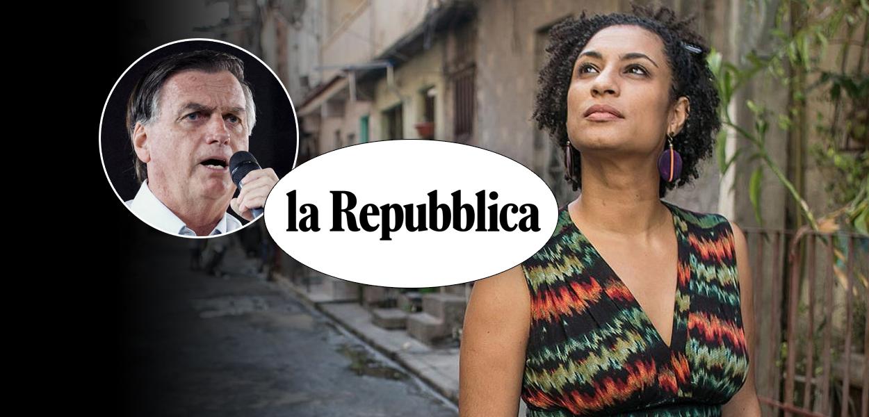 Bolsonaro e Marielle Franco