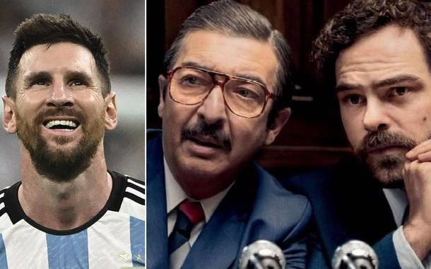 Messi e cena do filme Argentina 1985