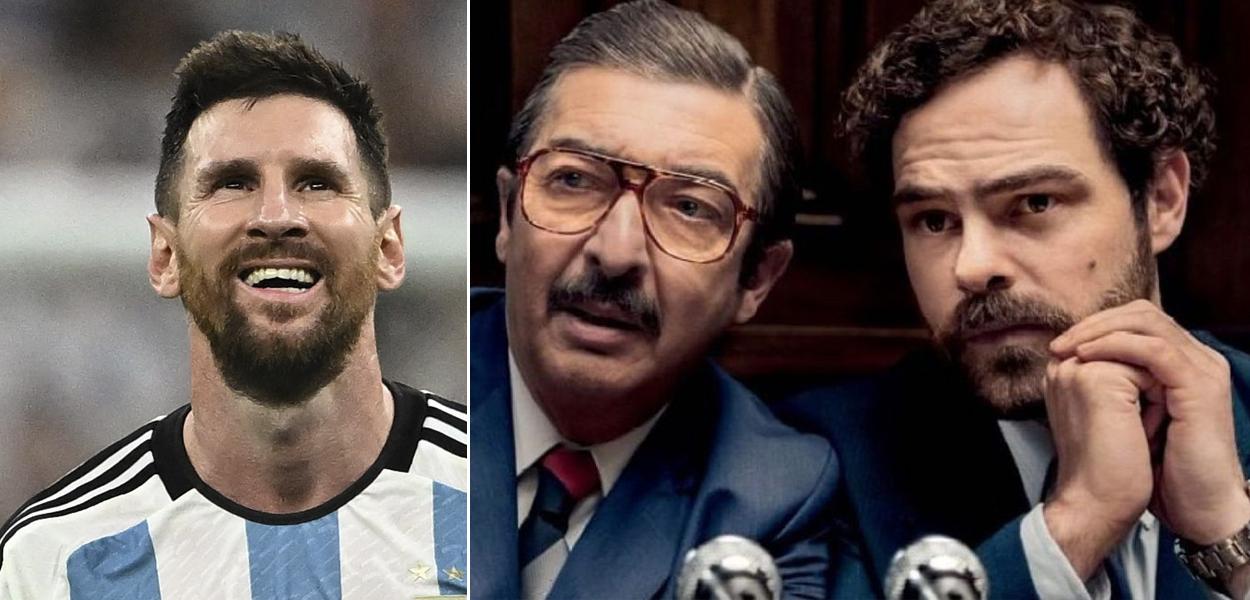 Messi e cena do filme Argentina 1985