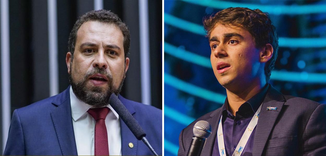 Guilherme Boulos e Nikolas Ferreira