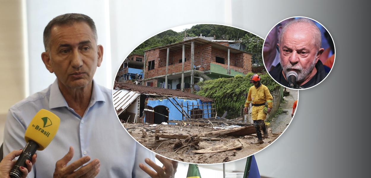 Waldez Góes | Casas destruídas em deslizamentos na Barra do Sahy após tempestades no litoral norte de São Paulo |  Lula