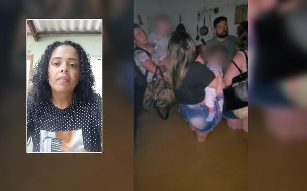 A costureira autônoma Fernanda Anacleto e a enchente em Boiçucanga
