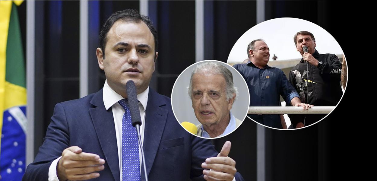Da esq. para a dir.: Glauber Braga, José Múcio, Eduardo Pazuello e Jair Bolsonaro (Foto: Pablo Valadares / Câmara dos Deputados | Valter Campanato/Agência Brasil | Alan Santos/PR) Da esq. para a dir.: Glauber Braga, José Múcio, Eduardo Pazuello e Jair Bolsonaro