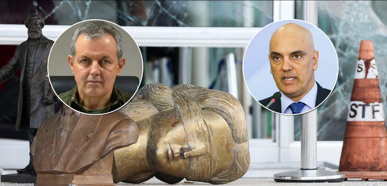 General Tomás Miguel Ribeiro Paiva e ministro do STF Alexandre de Moraes