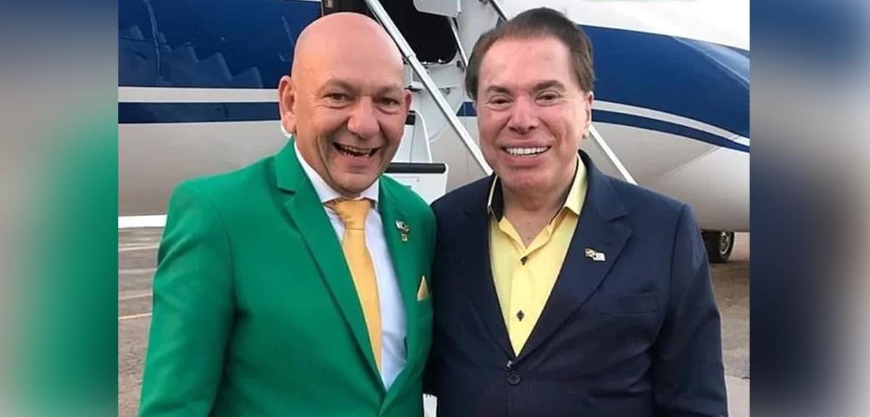 Luciano Hang e Silvio Santos