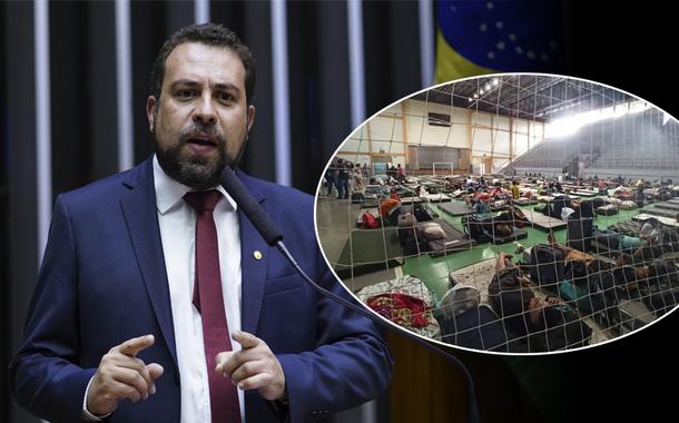 Guilherme Boulos | Trabalhadores resgatados em regime análogo à escravidão foram alojados em ginásio de Bento Gonçalves