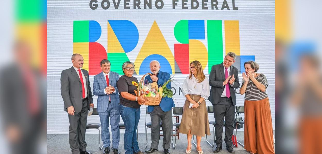 Cerimônia que marcou a recriação do Consea, no Palácio do Planalto