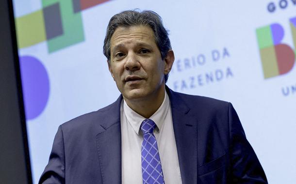 Ministro da Fazenda, Fernando Haddad, durante coletiva de imprensa em Brasília 12/01/2023